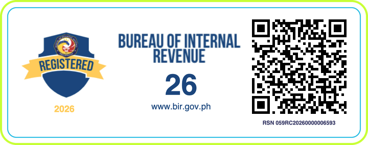 BIR Registration Seal Badge, RSN 059RC20260000006593