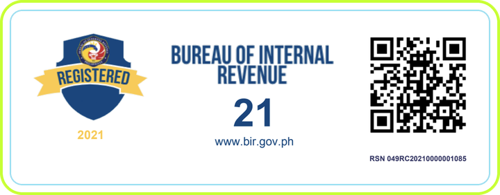 BIR Registration Seal Badge, RSN 049RC20210000001085