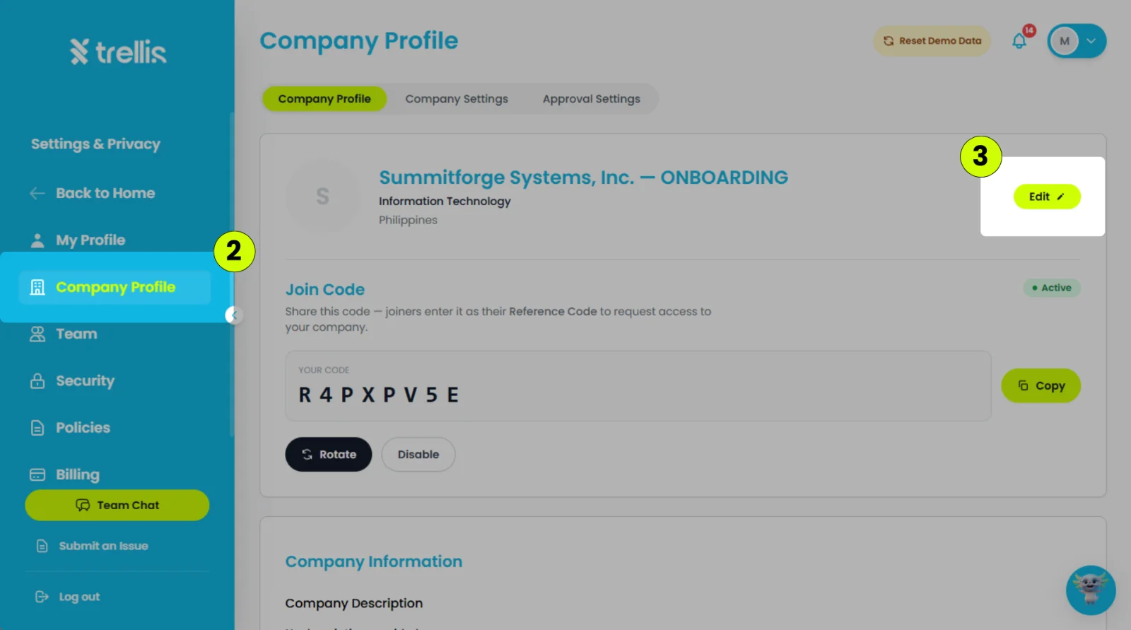 How to Set Up Your Company Profile