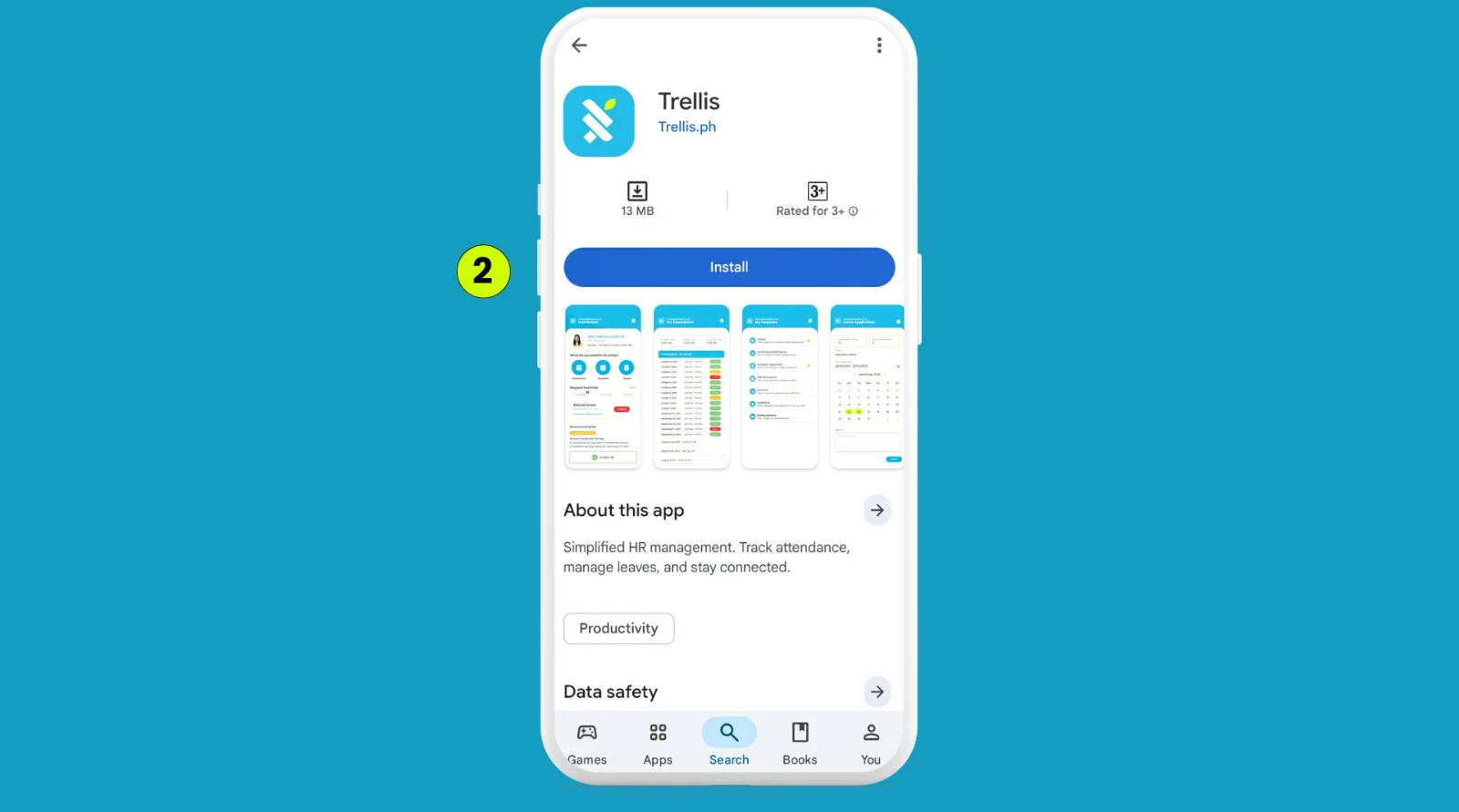 How do I install the Trellis app from Google Play?