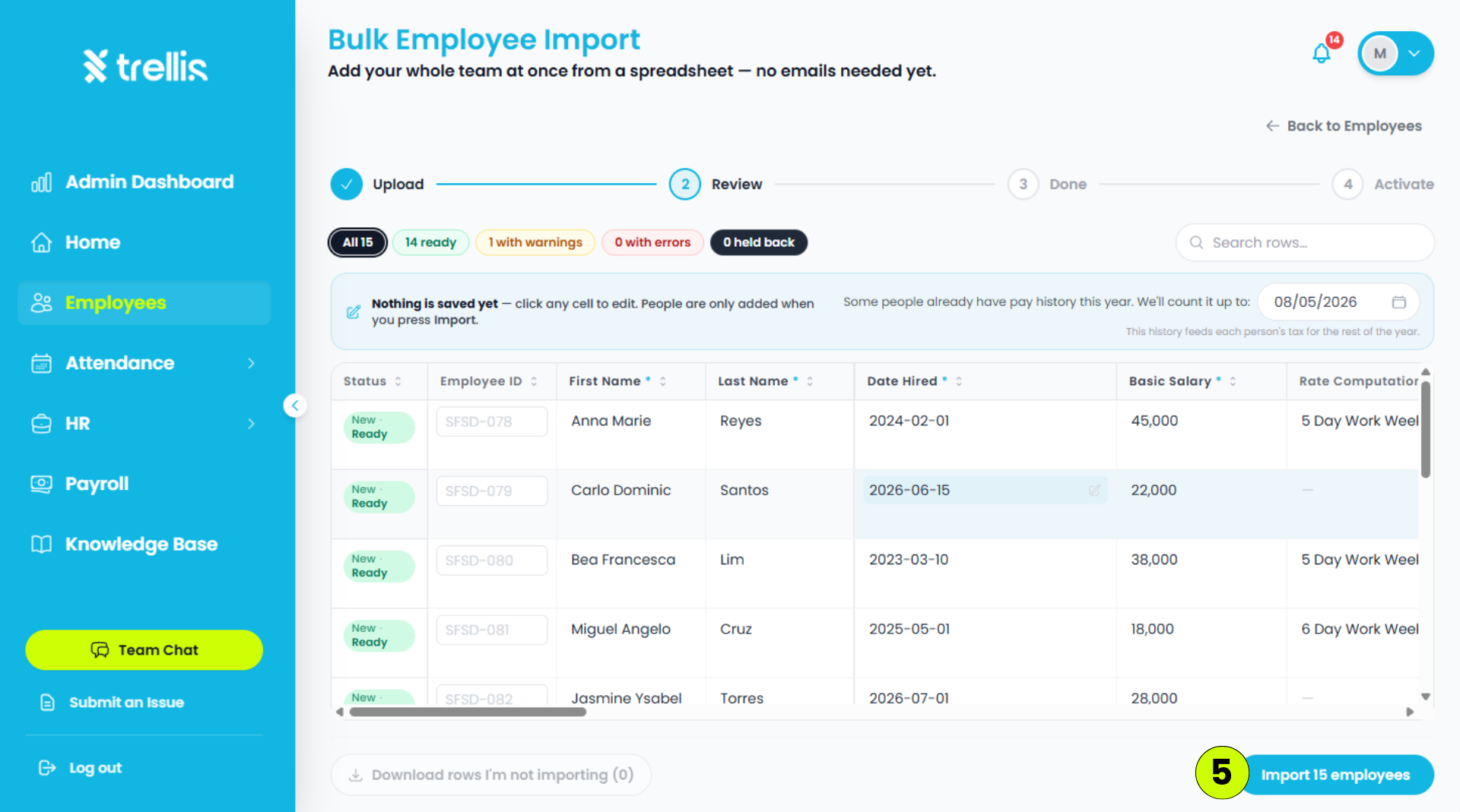 How to Bulk Upload Employees