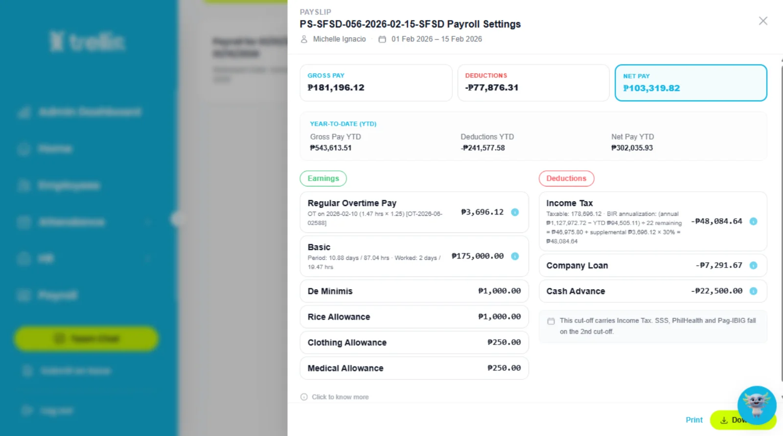 Where can I view my own payslip?