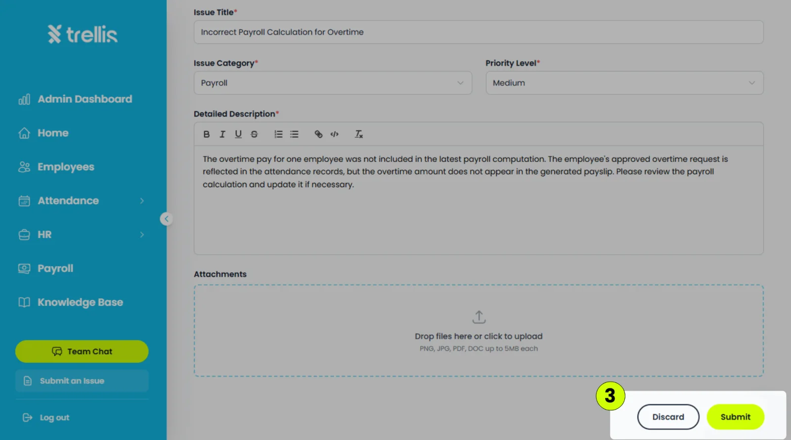 How to report a bug or issue