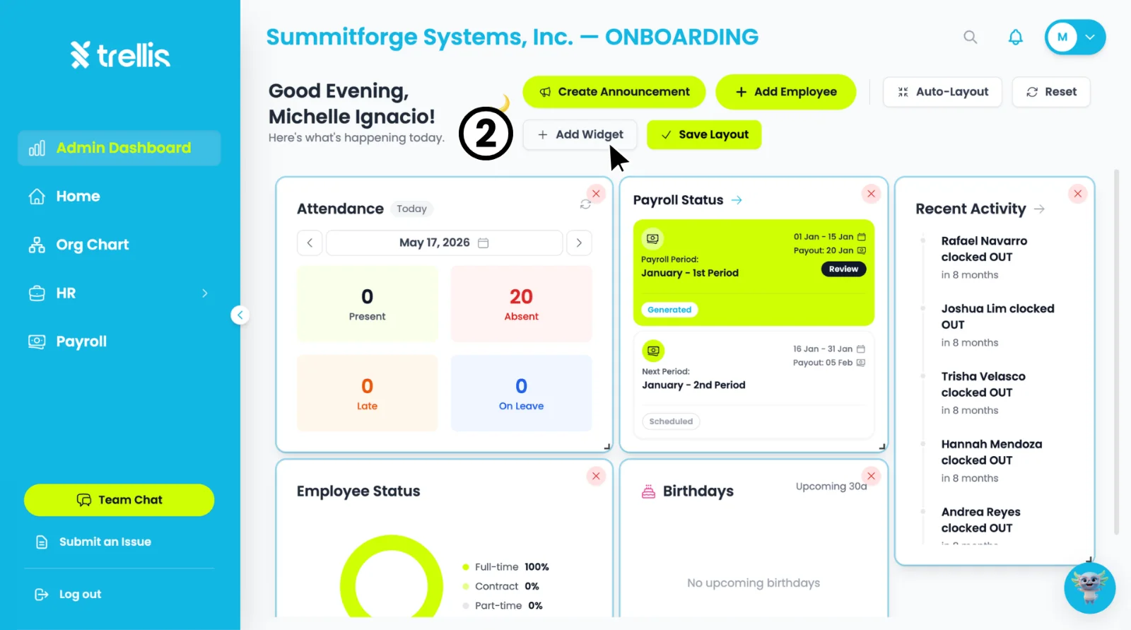 How to Add a Widget to the Admin Dashboard