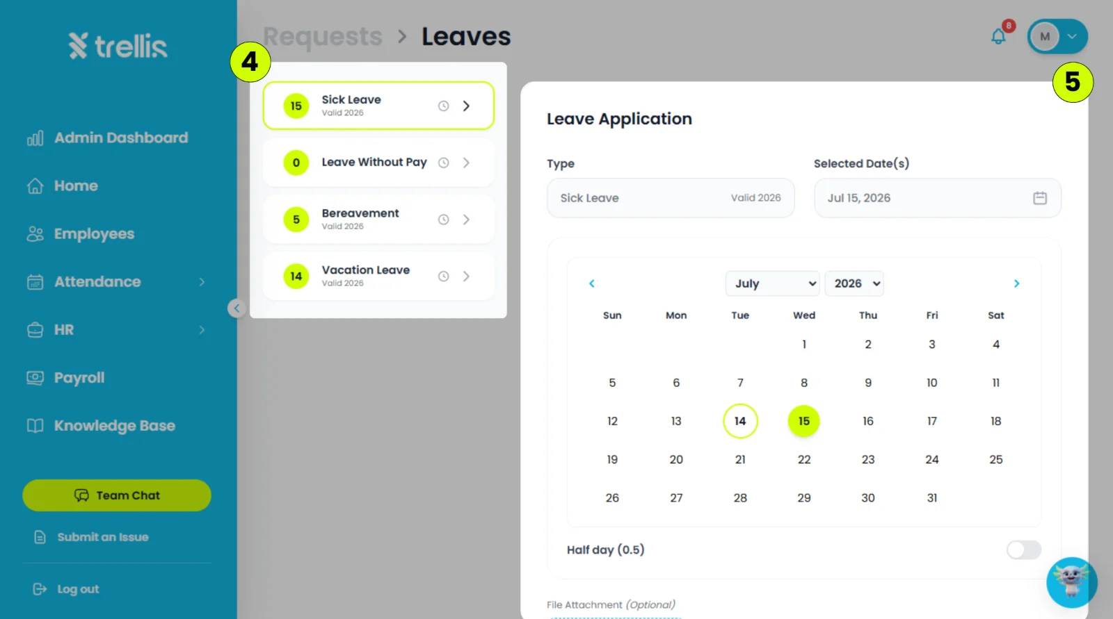 How do I file a leave?