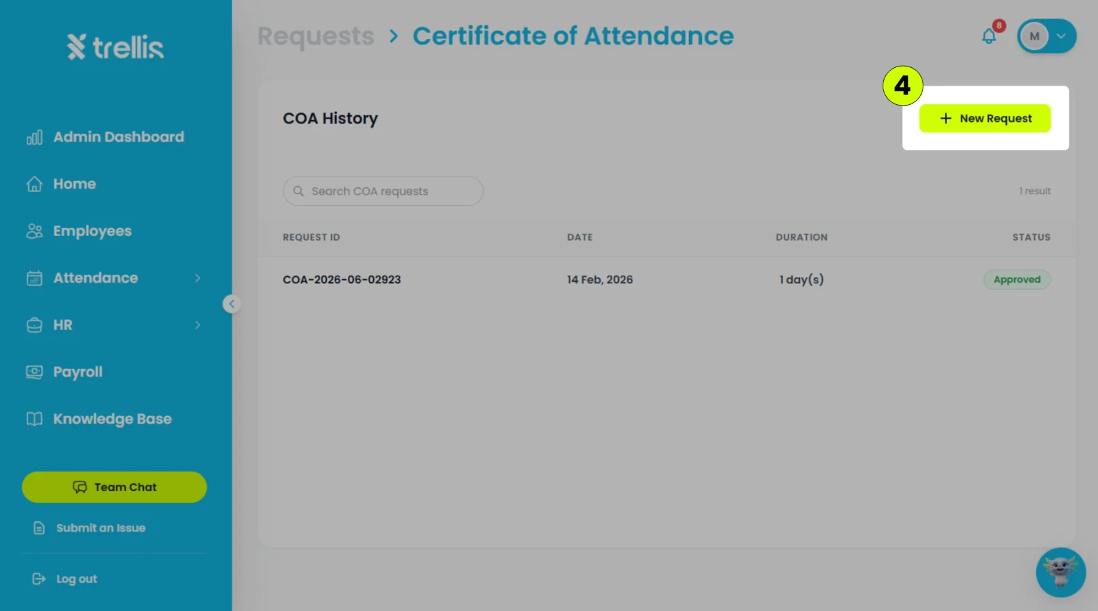 How to request a certificate of attendance (COA)?