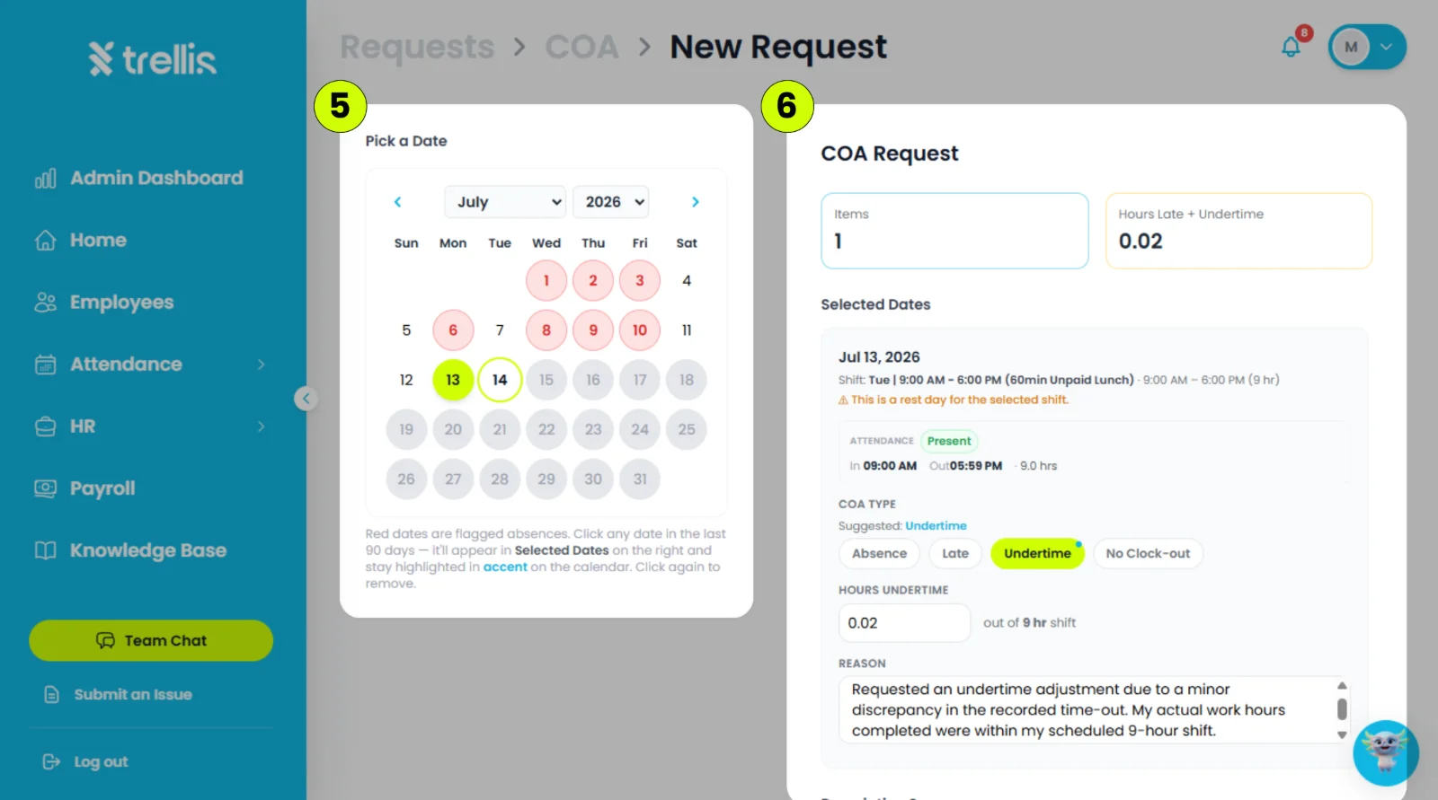 How to request a certificate of attendance (COA)?
