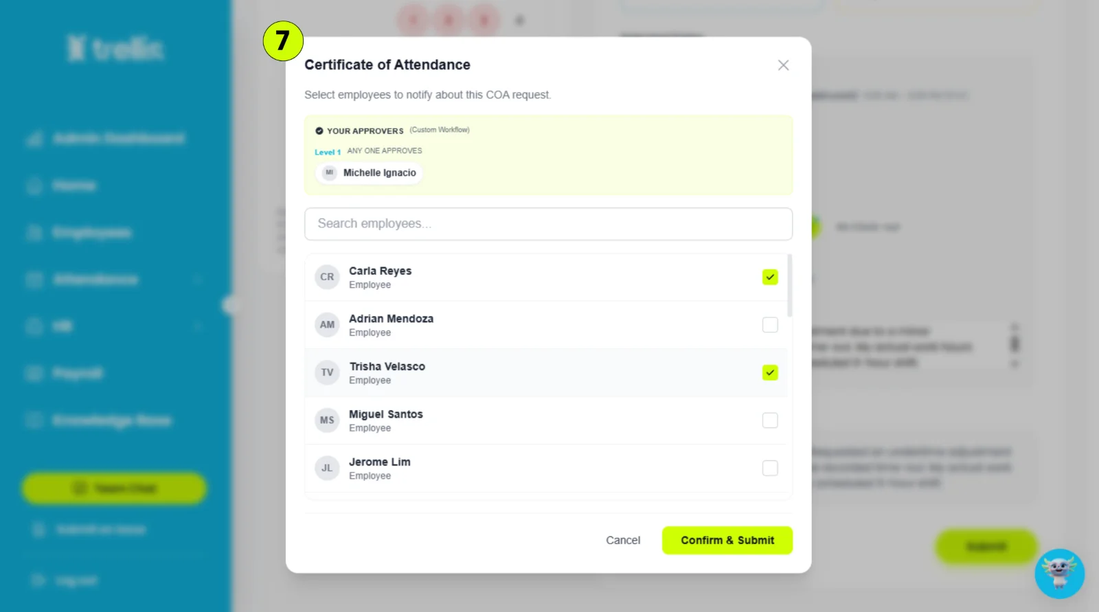 How to request a certificate of attendance (COA)?