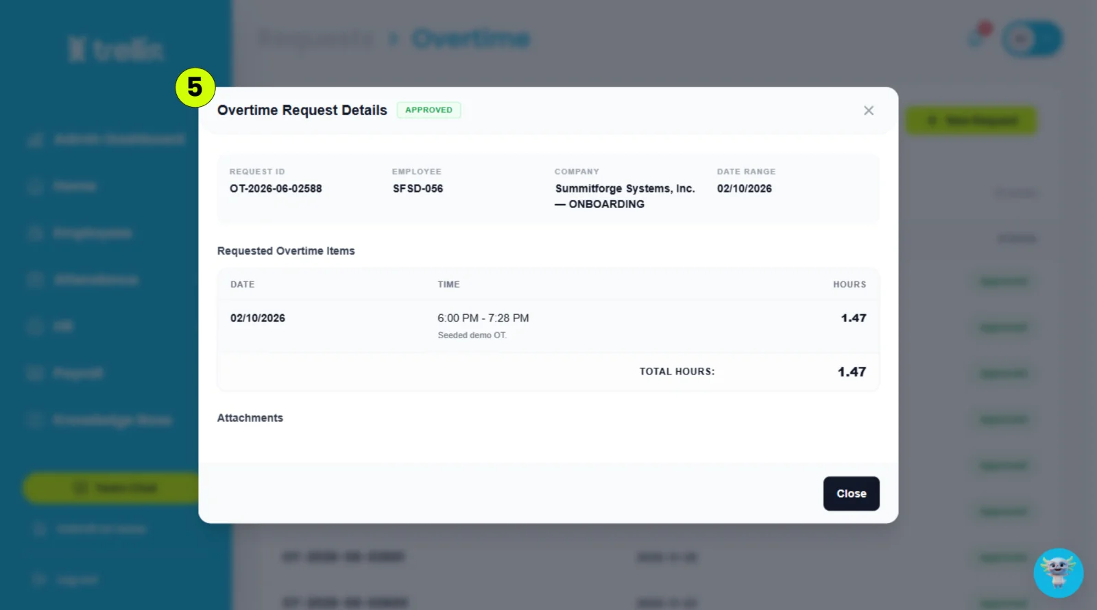 Where can I view my overtime history?