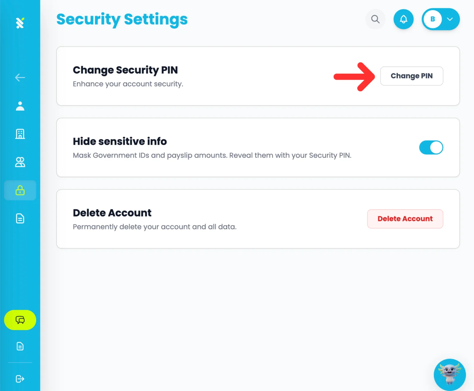How to Change Your Security PIN
