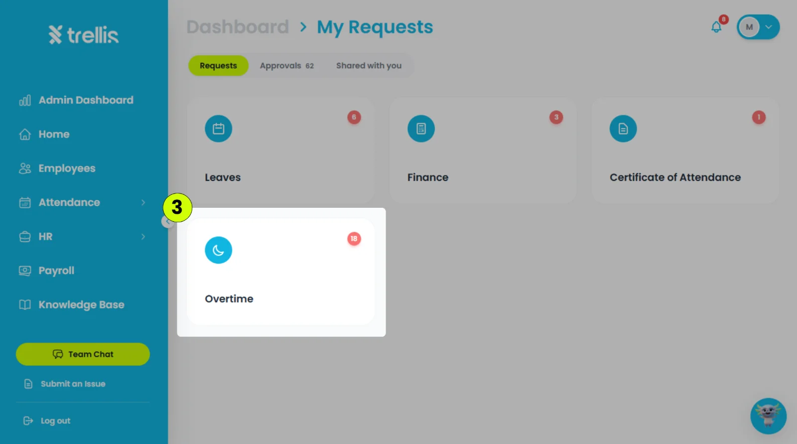 How can I delete an overtime request?