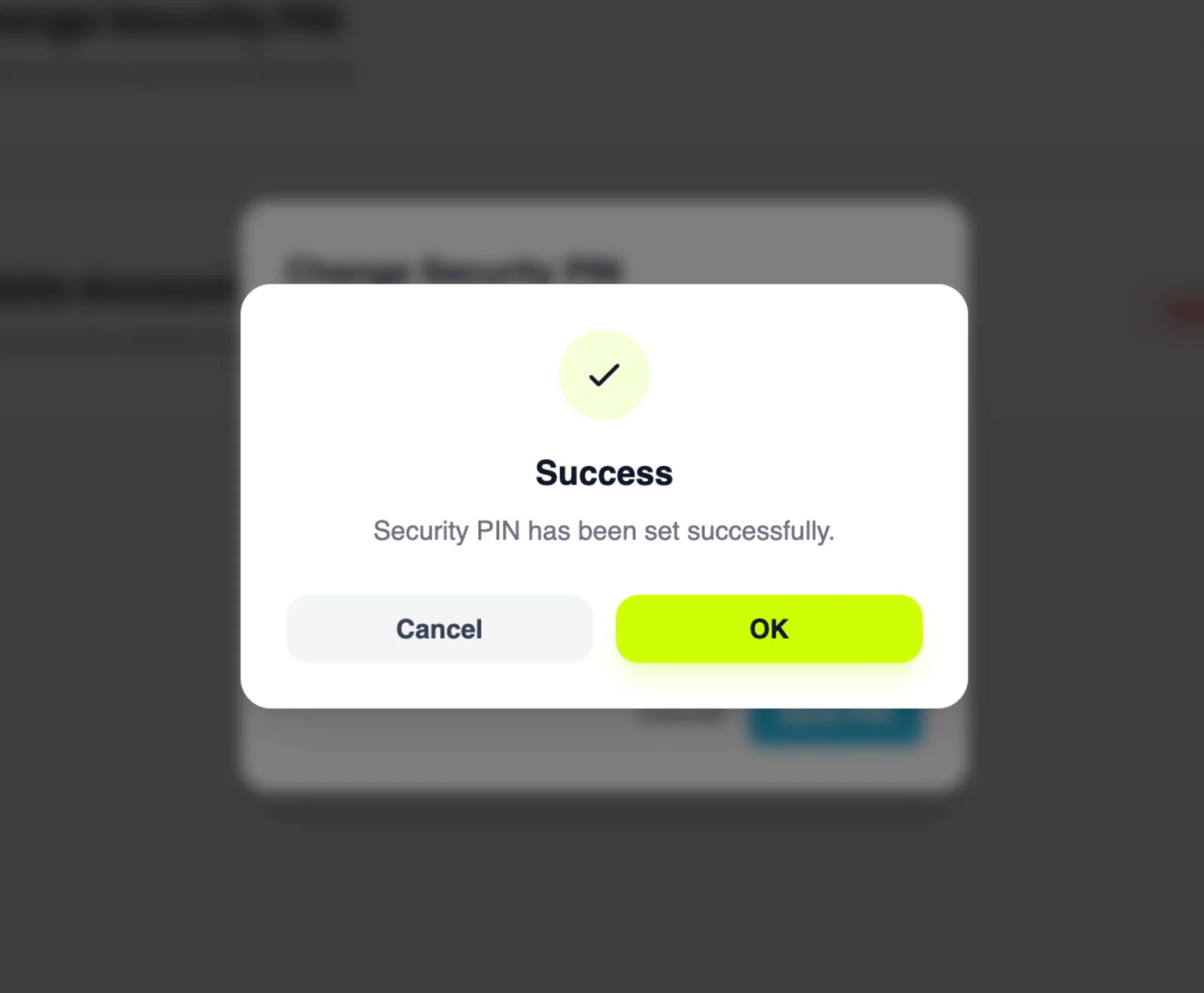 How to Change Your Security PIN