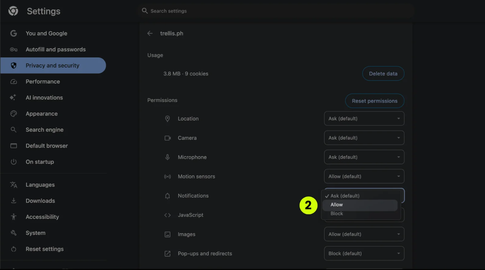 How to Turn On Notifications for Team Chat?